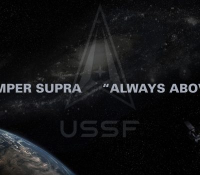 Space Force logo and motto