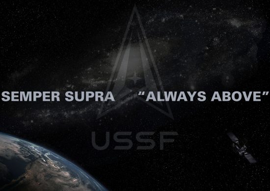 Space Force logo and motto