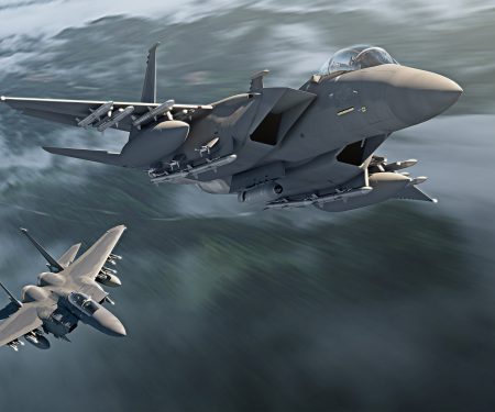 F-15EX Two Ship Peel Off