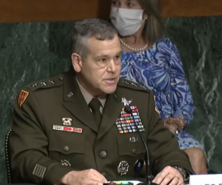 Lt. Gen. Dickinson at SASC