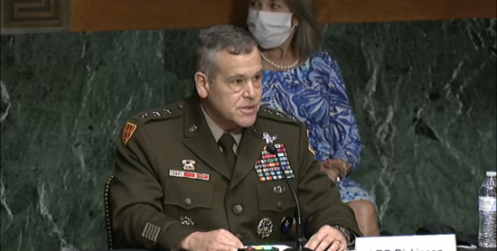Lt. Gen. Dickinson at SASC