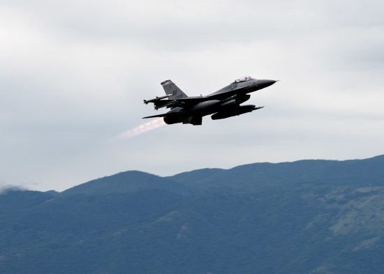 510th FS F-16s takeoff for Black Sea Ops