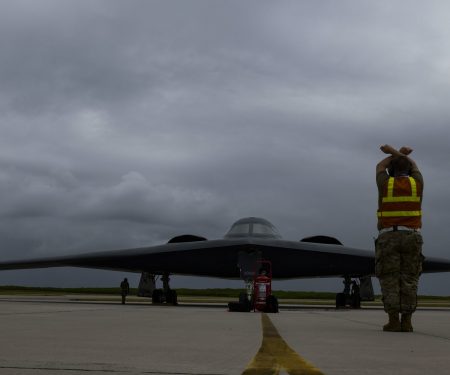 B-2 Spirit arrives at Naval Support Facility Diego Garcia
