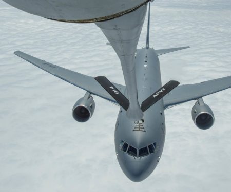 KC-135 Refuels KC-46