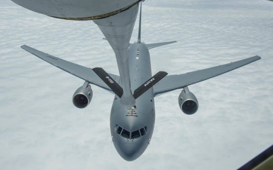 KC-135 Refuels KC-46