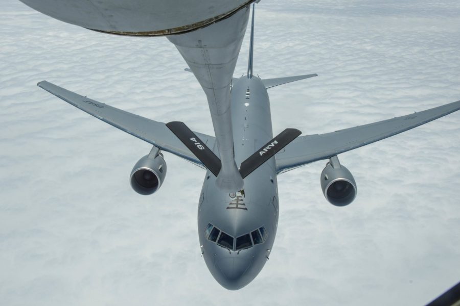 KC-135 Refuels KC-46