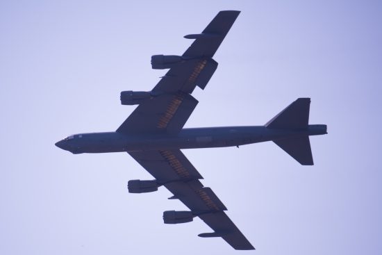Barksdale's Air Force Base 2nd Bomb Wing bombers arrive at Minot Air Force Base