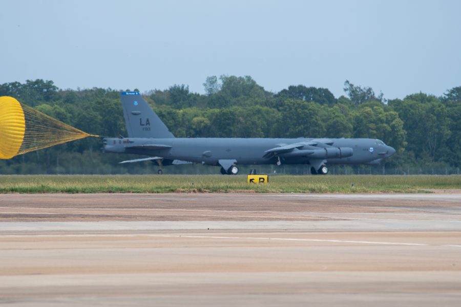 B-52s return home following Hurricane Laura