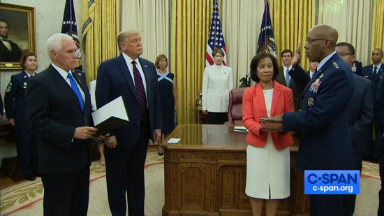 Ceremonial swearing in
