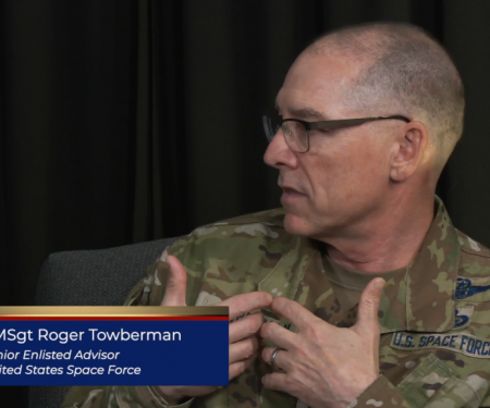 Chief Master Sgt. Towberman at AFSAv