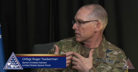 Chief Master Sgt. Towberman at AFSAv