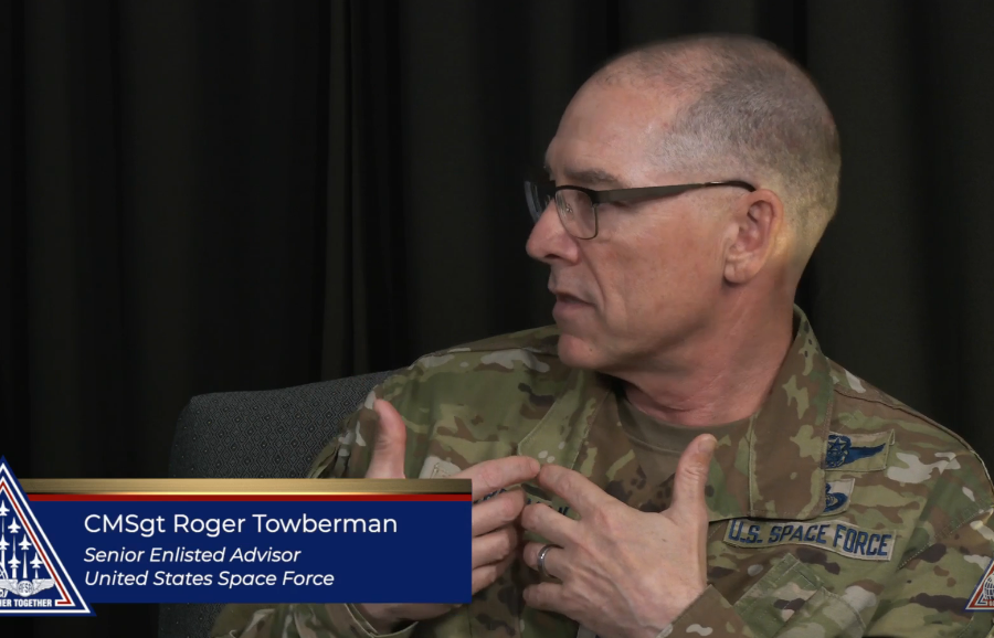 Chief Master Sgt. Towberman at AFSAv