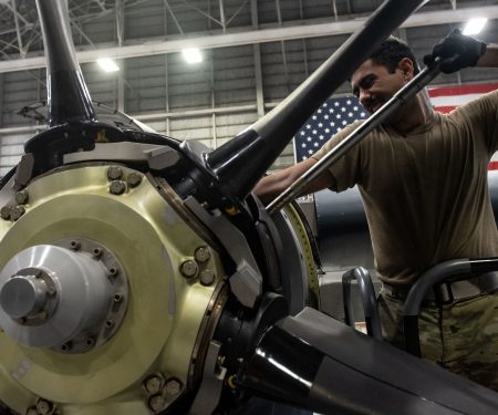 353rd SOAMXS Airmen swap MC-130J engine, maintain readiness