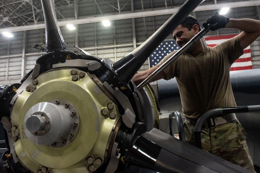 353rd SOAMXS Airmen swap MC-130J engine, maintain readiness