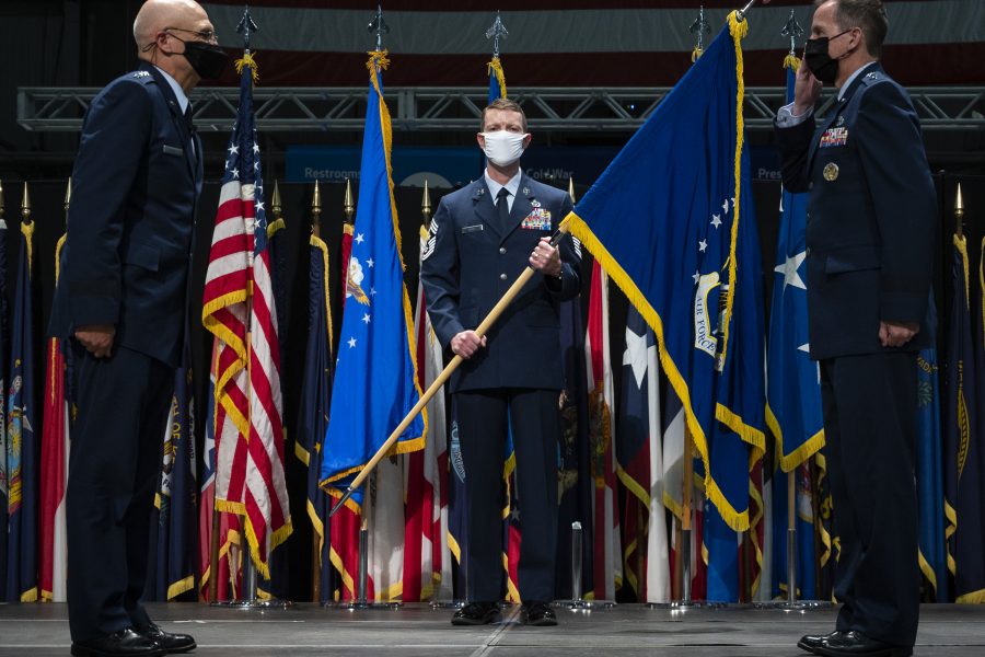 Air Force Life Cycle Management Center Change of Command ceremony