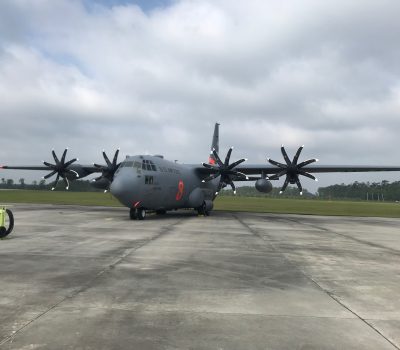 First combined NP2000, EPCS installation on a USAF C-130H. Credit ANG
