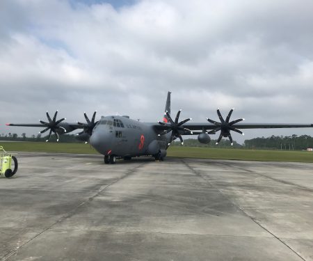 First combined NP2000, EPCS installation on a USAF C-130H. Credit ANG