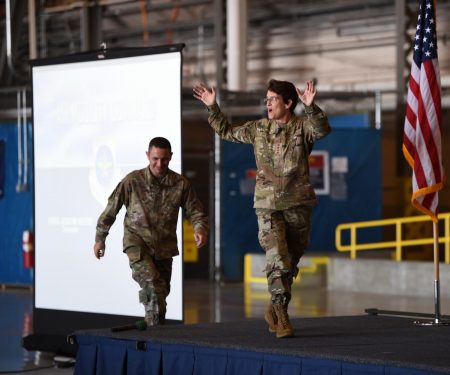 AMC commander, command chief visit Team McChord