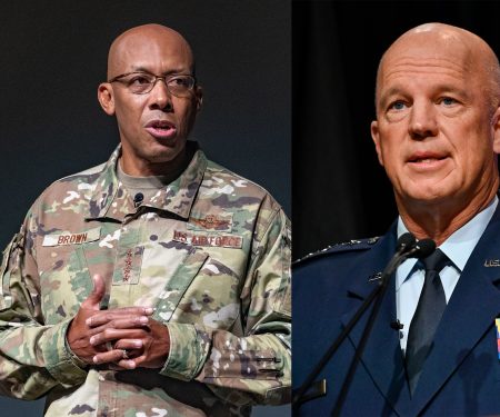 Air Force Chief of Staff Gen. Charles Q. Brown, Jr. talks at Air University