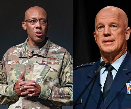 Air Force Chief of Staff Gen. Charles Q. Brown, Jr. talks at Air University