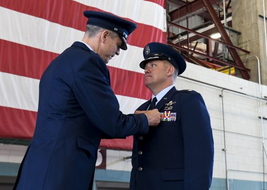 19th Air Force Commander bestows Bronze Star Medal and Distinguished Flying Cross to recipients