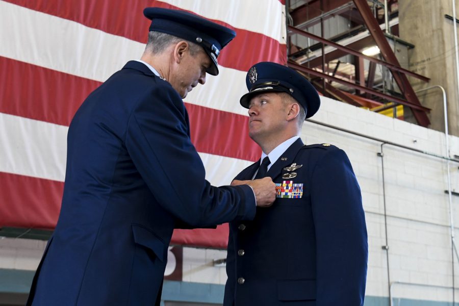 19th Air Force Commander bestows Bronze Star Medal and Distinguished Flying Cross to recipients