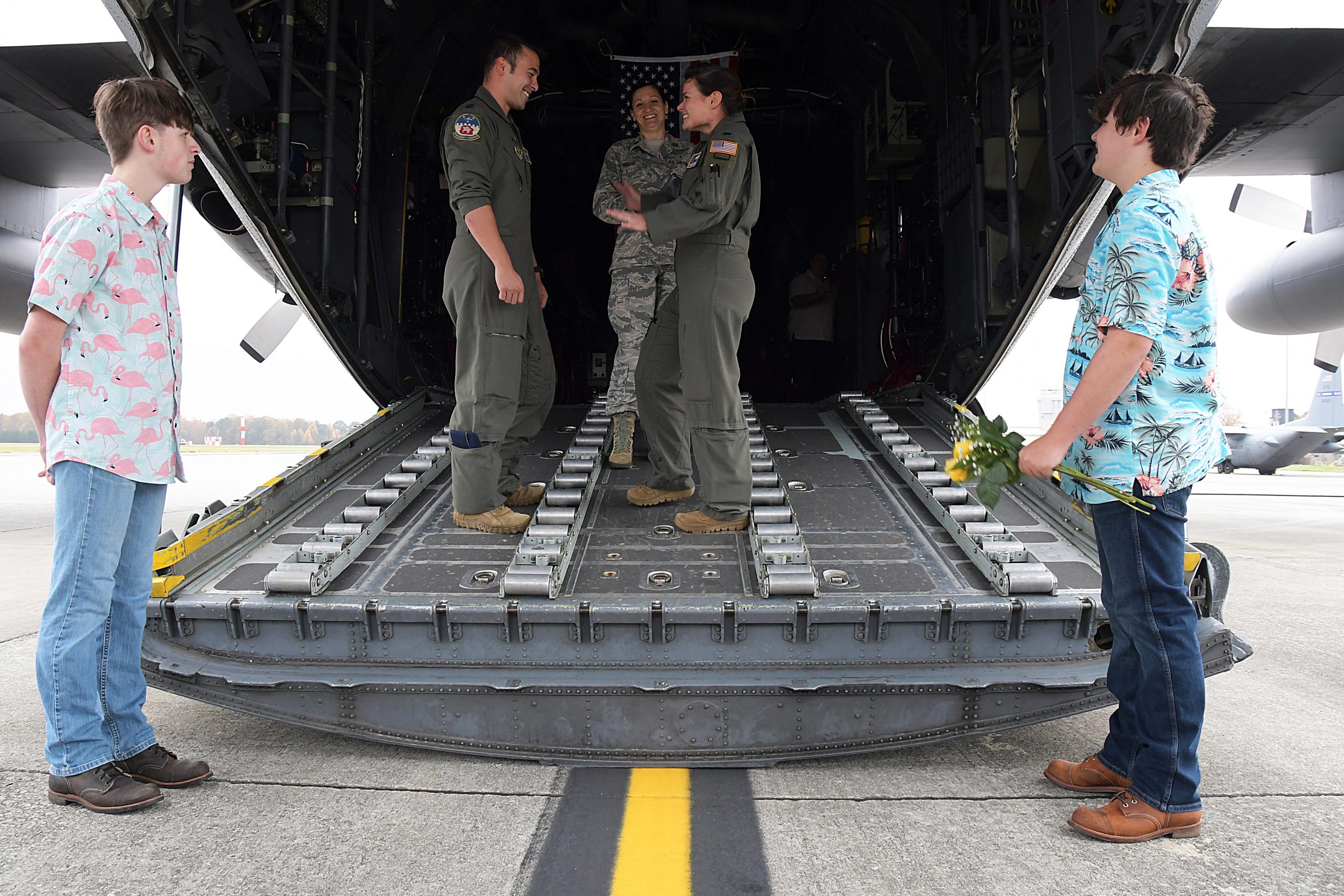 Dobbins Reservists Tie the Knot Aboard a C130 Air & Space Forces