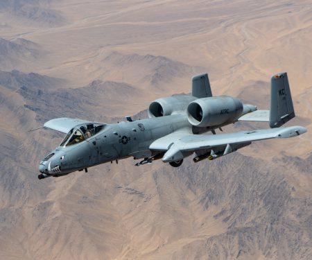 KC-135 refuels A-10s over Afghanistan