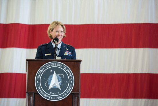 Maj Gen DeAnna Burt Speaks at Ceremony