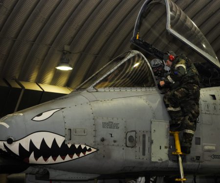 Airmen prepare A10s for flight
