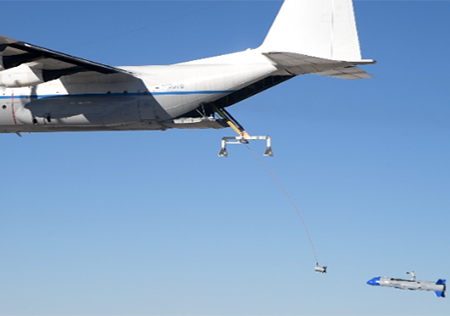 Gremlins X-61A and C-130 test
