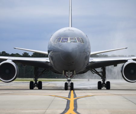 First KC-46A Pegasus lands at Seymour Johnson