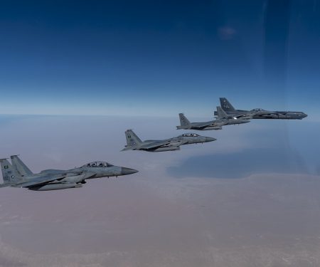 Bombers showcase airpower in the Middle East