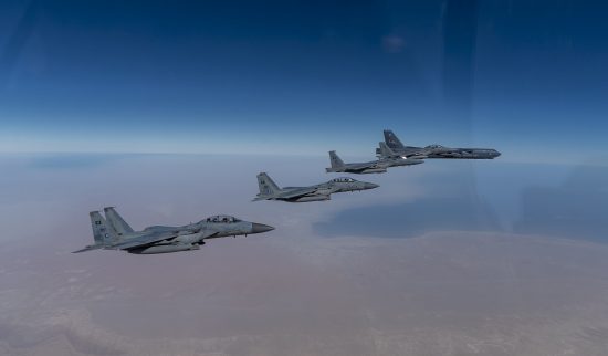 Bombers showcase airpower in the Middle East