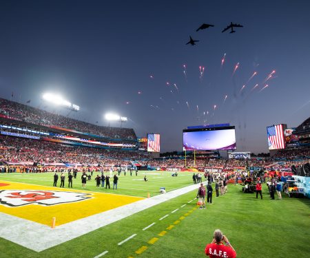 Bomber trifecta perform flyover at Super Bowl LV