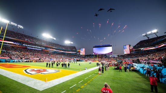 Bomber trifecta perform flyover at Super Bowl LV