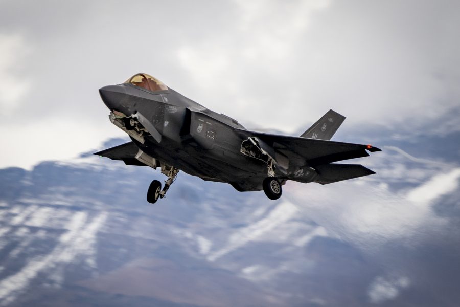 F-35 Lightning II takes off during Red Flag 21-1