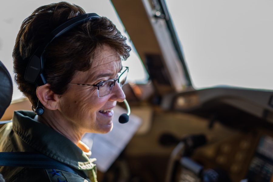 Gen. Van Ovost KC-46 Familiarization Flight