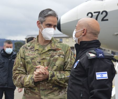 IDF delegation arrives at Ramstein Air Base to participate in Juniper Falcon 21