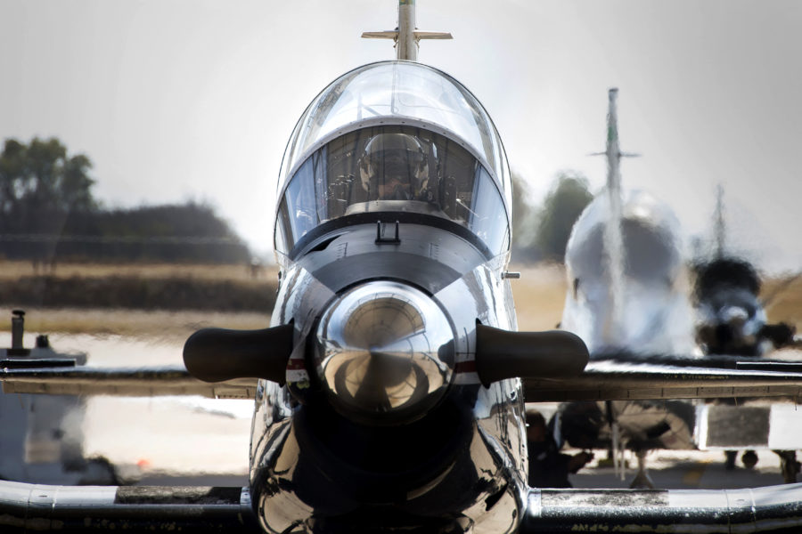 Student pilots prepare for flight