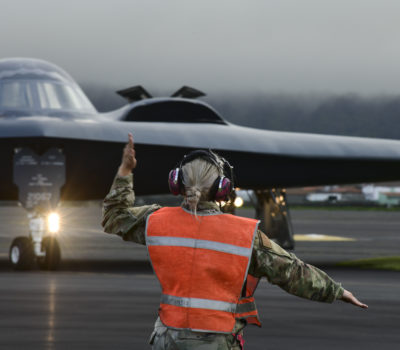 B-2 Spirit arrives at Lajes Field AFB, Azores