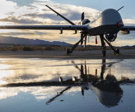 Sun sets over the MQ-9 Reaper