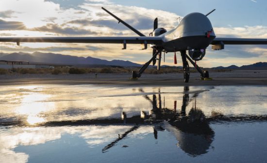 Sun sets over the MQ-9 Reaper