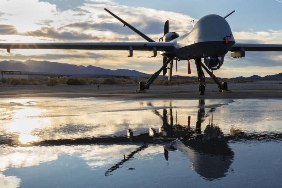 Sun sets over the MQ-9 Reaper