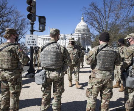 Brig. Gen. Lawrence Schloegl Visits Soldiers in D.C.