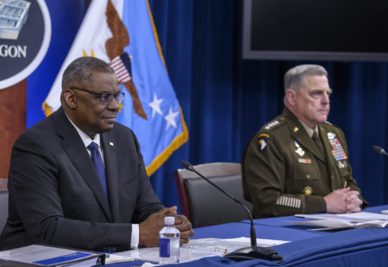 lloyd austin, mark milley testify