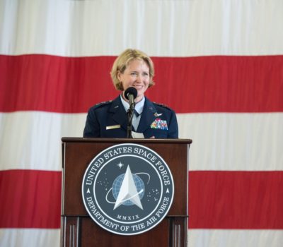 Maj Gen DeAnna Burt Speaks at Ceremony