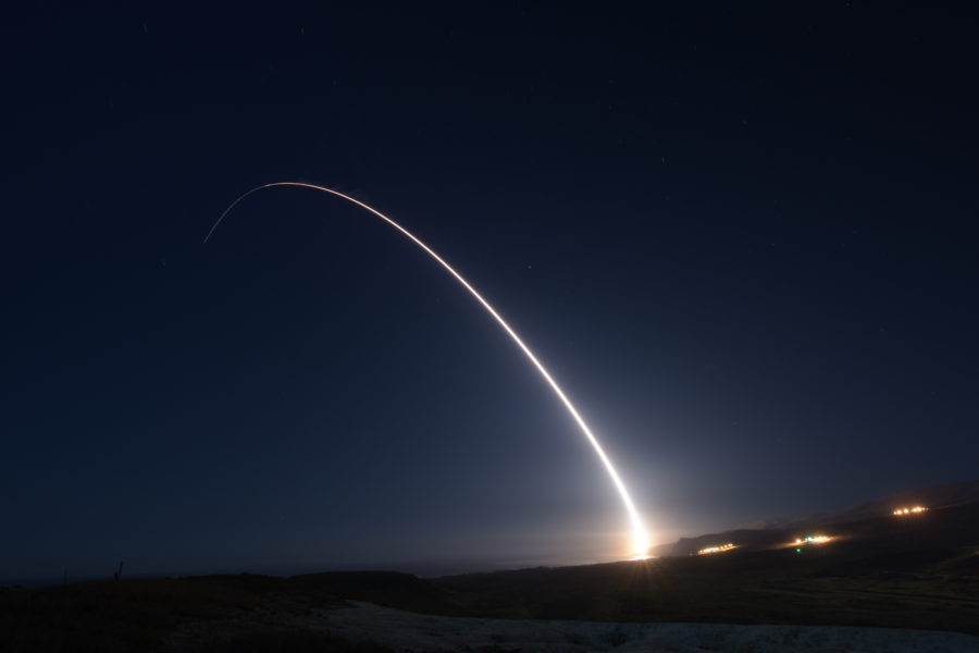 Unarmed Minuteman III test launch from Vandenberg