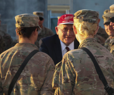 Senator Carl Levin visits Afghanistan