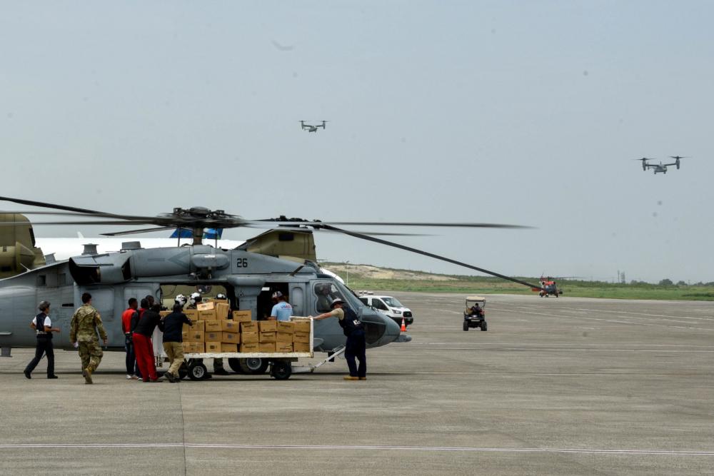 DOD Continues Flow of Aid to Haiti after Earthquake, Tropical Storm